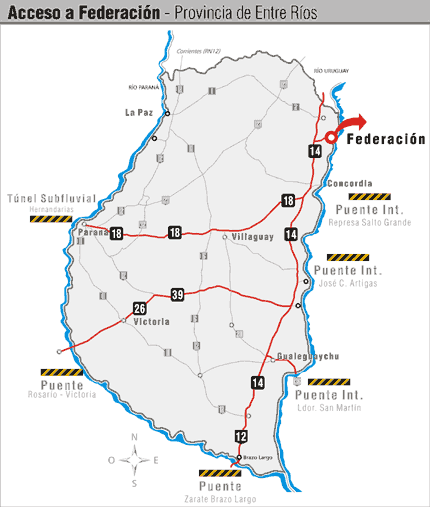 Mapa de Federacin